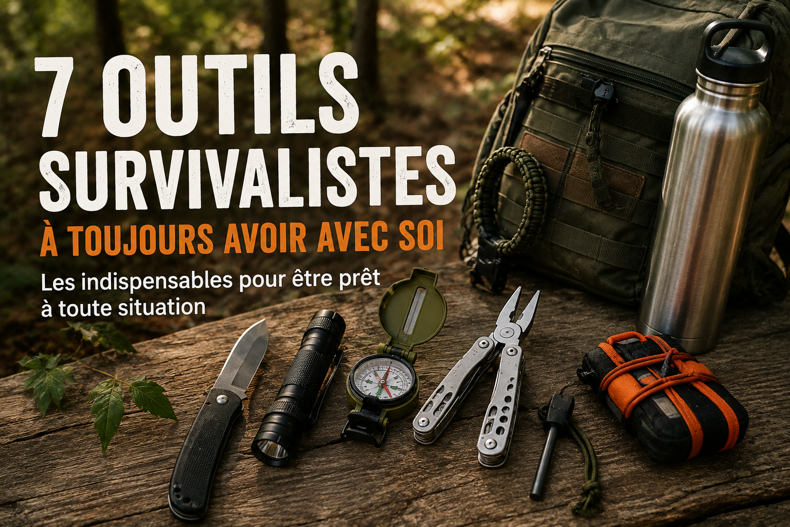 7 outils survivaliste à toujours avoir avec soi