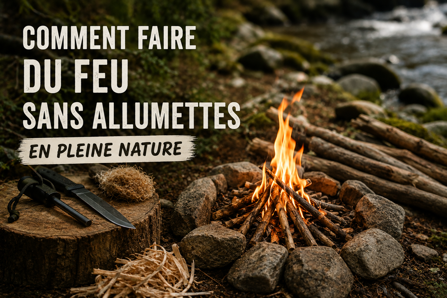 Comment faire du feu sans allumettes en pleine nature