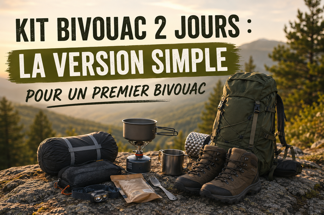 Kit bivouac 2 jours : la version simple pour un premier bivouac