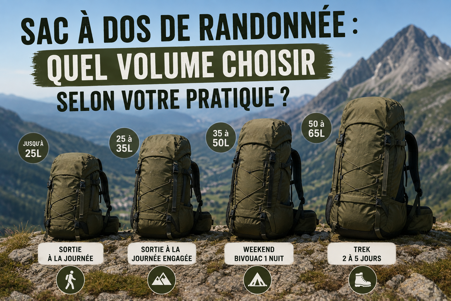 Sac à dos de randonnée : quel volume choisir selon votre pratique ?