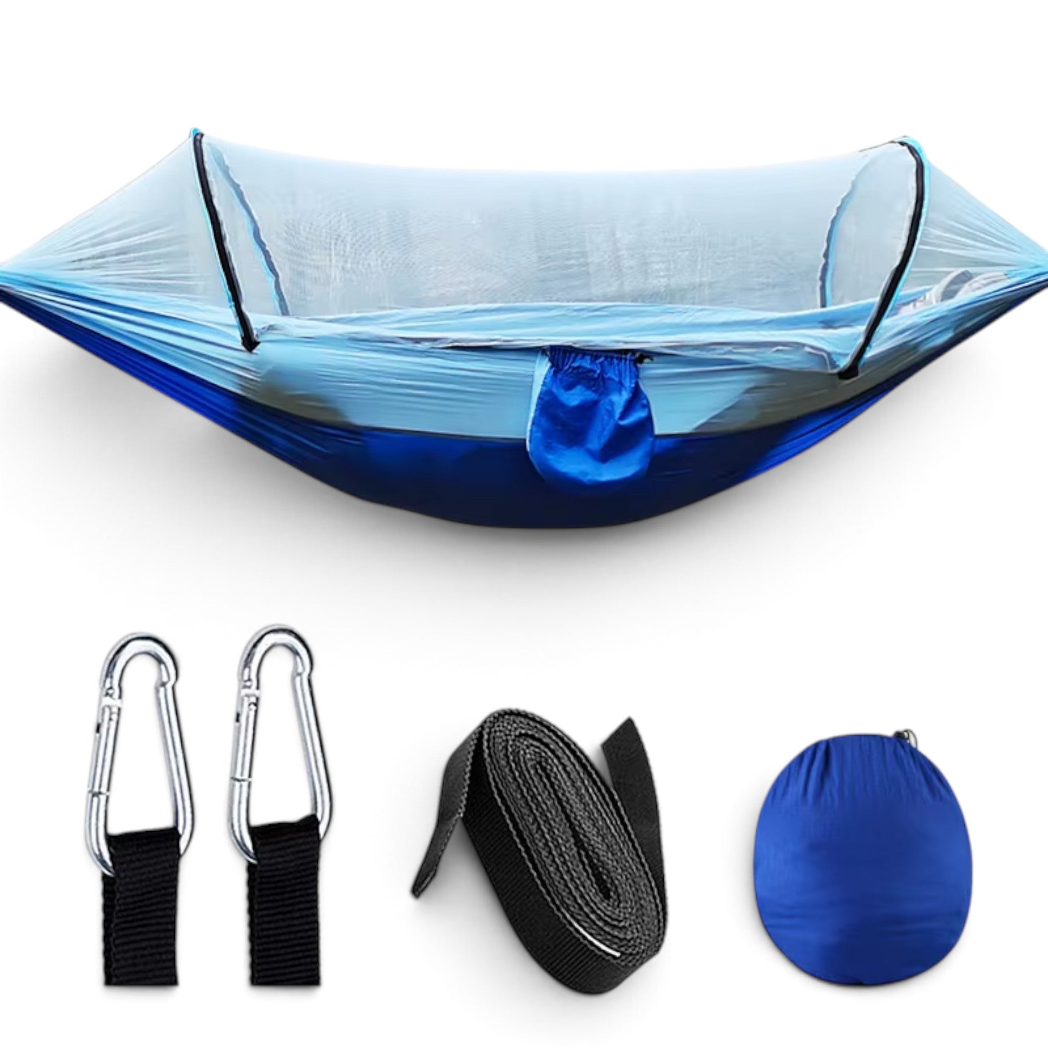 Hamac de Randonnée avec Moustiquaire – 260 × 140 cm & 200 kg - vue 10