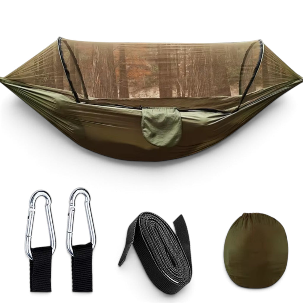 Hamac de Randonnée avec Moustiquaire – 260 × 140 cm & 200 kg - vue 1