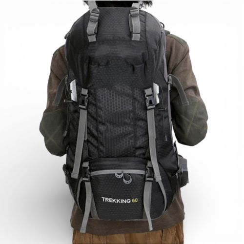 Sac à Dos Randonnée 60L Imperméable – Camping 2 à 5 Jours