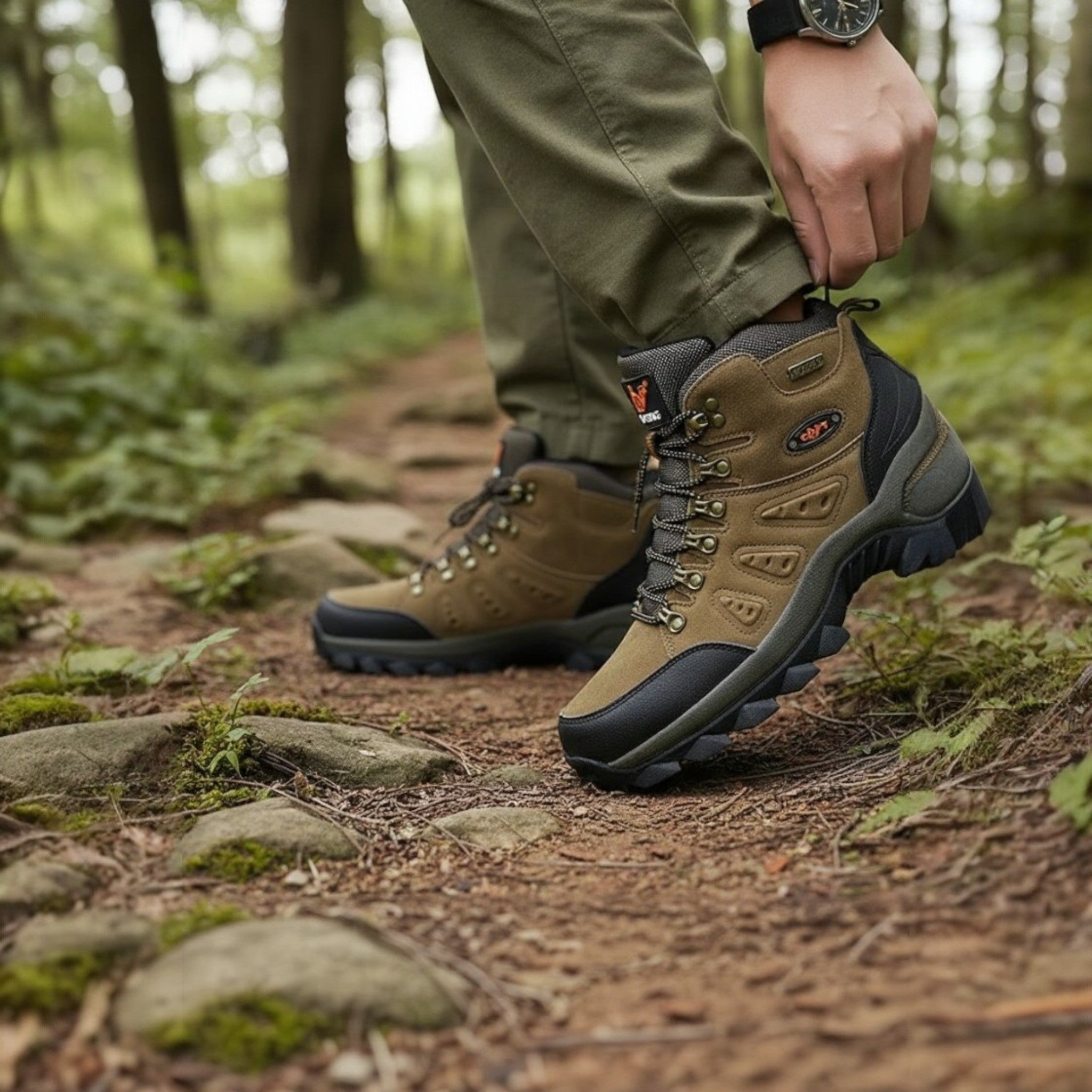 Chaussures de Randonnée Homme Montantes – Cuir & Montagne - vue 3