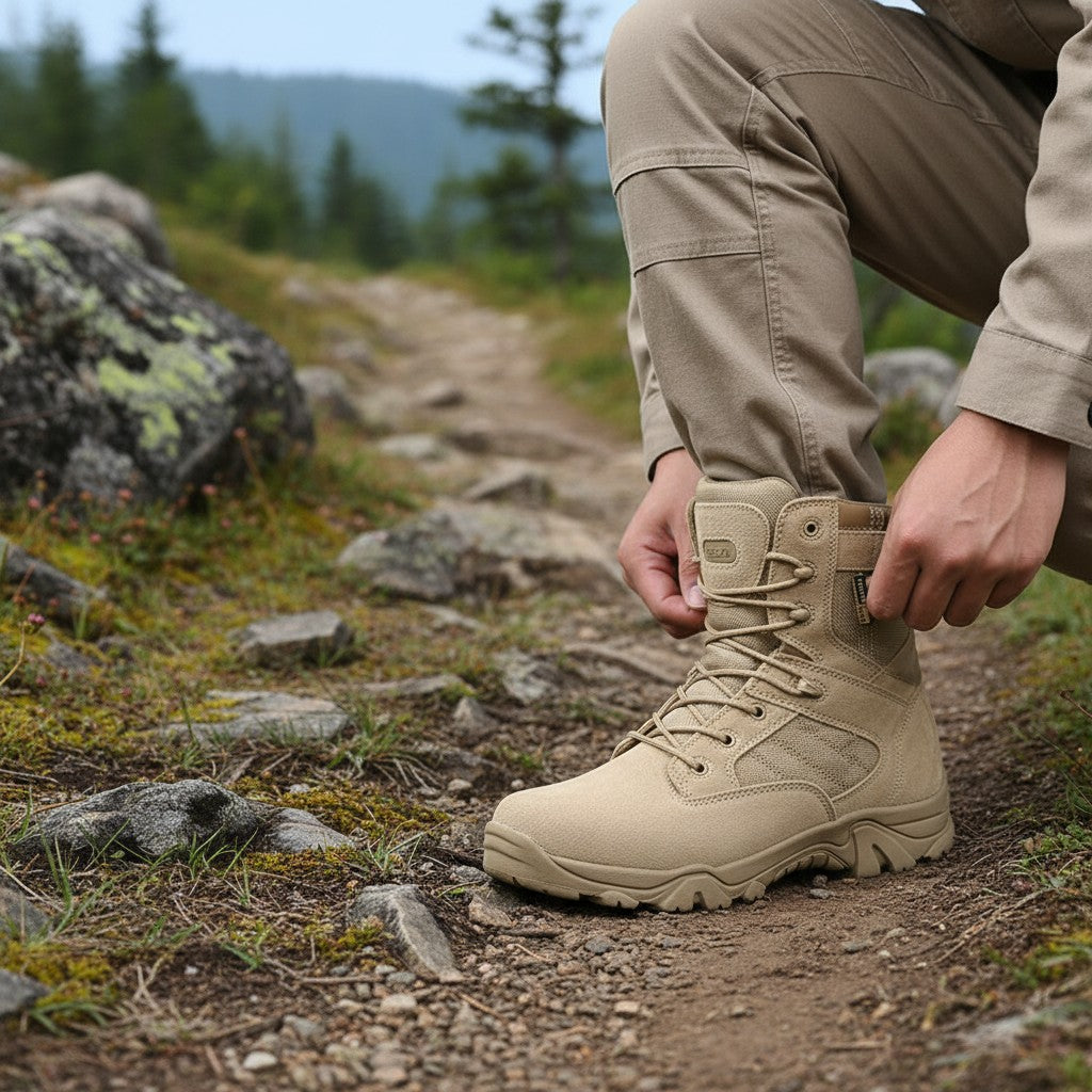 Chaussures Randonnée Homme Montantes – Style Militaire & Étanches - vue 13
