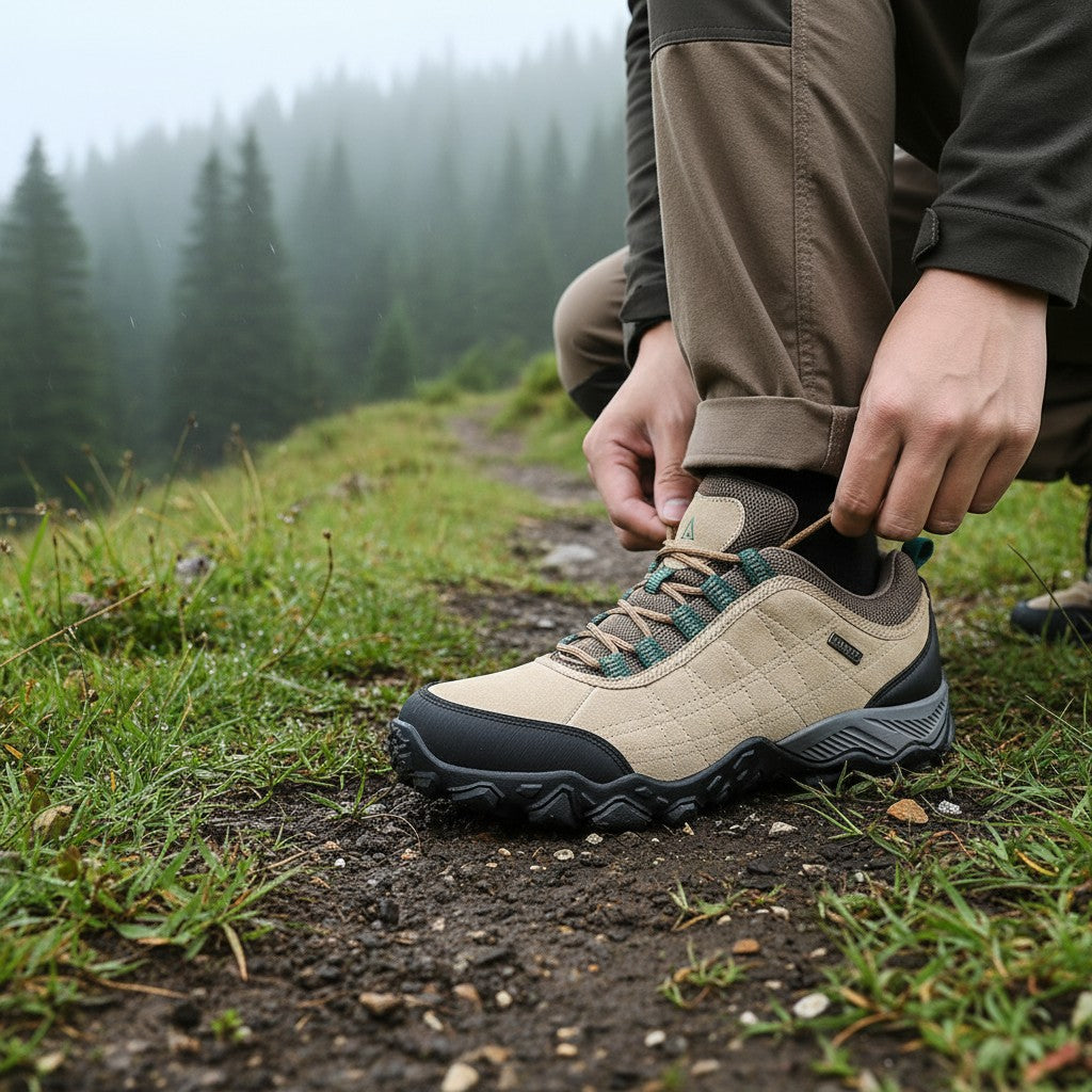 Chaussures Randonnée Homme en Cuir Daim – Adhérence & Montagne - vue 2