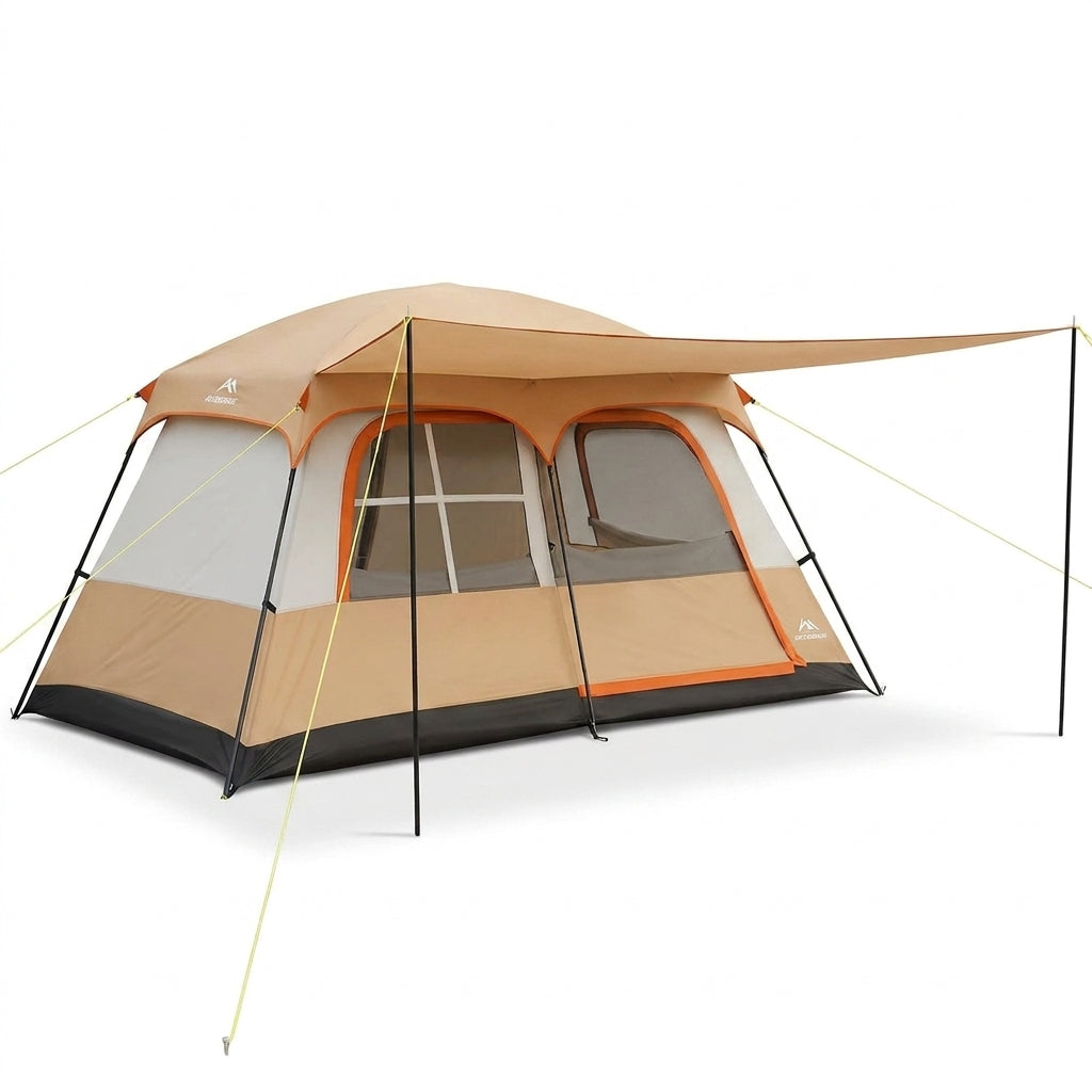 Tente de Camping Familiale 4 à 6 Places – 2 Chambres & 180 cm - vue 1