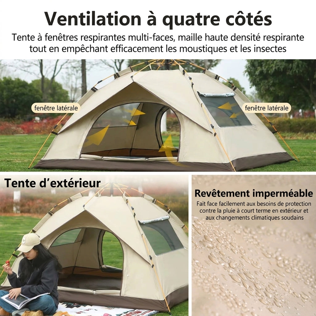 Tente de Randonnée Montage Rapide – Dôme & Double Porte - vue 4