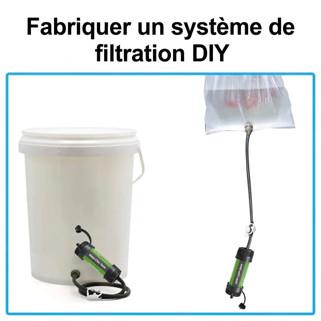 Filtre à Eau de Randonnée – 3 Étapes, 0,01 Micron & 8 000 Litres - vue 6