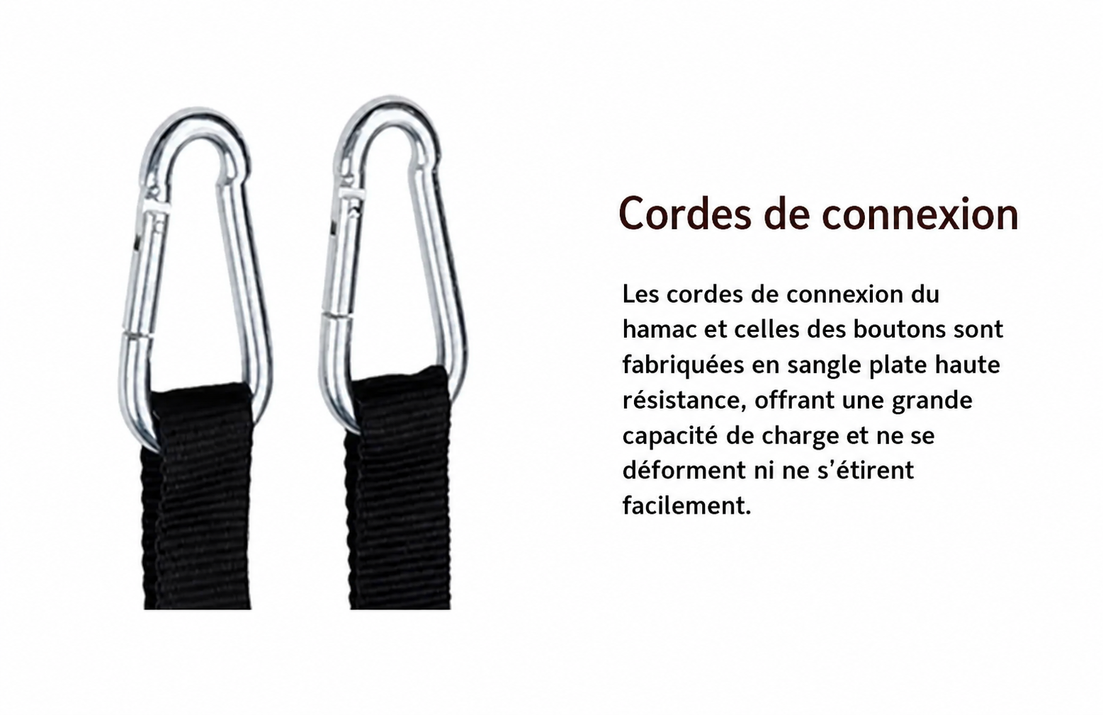 Hamac de Randonnée avec Moustiquaire – 260 × 140 cm & 200 kg - vue 8