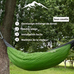 Sous-Couverture pour Hamac – Duvet de Canard & Nylon Ripstop - vue 7