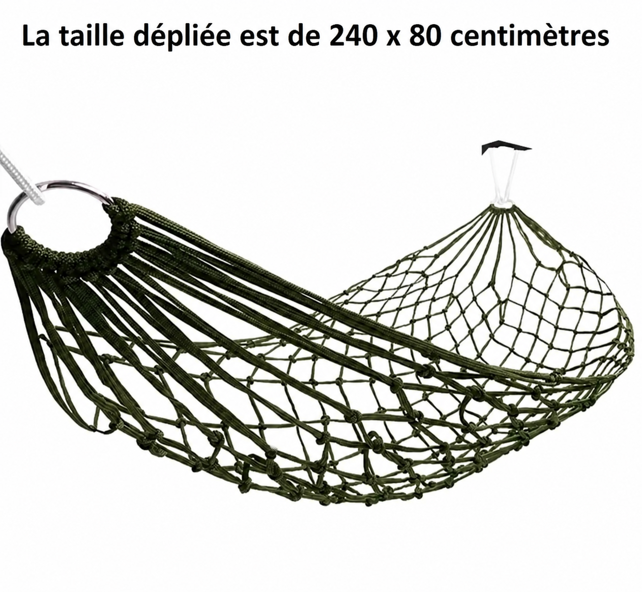 Hamac de Randonnée Compact 240 cm – Moustiquaire Intégrée - vue 4