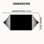 Hamac de Randonnée Grande Largeur 340 cm – Moustiquaire - vue 5
