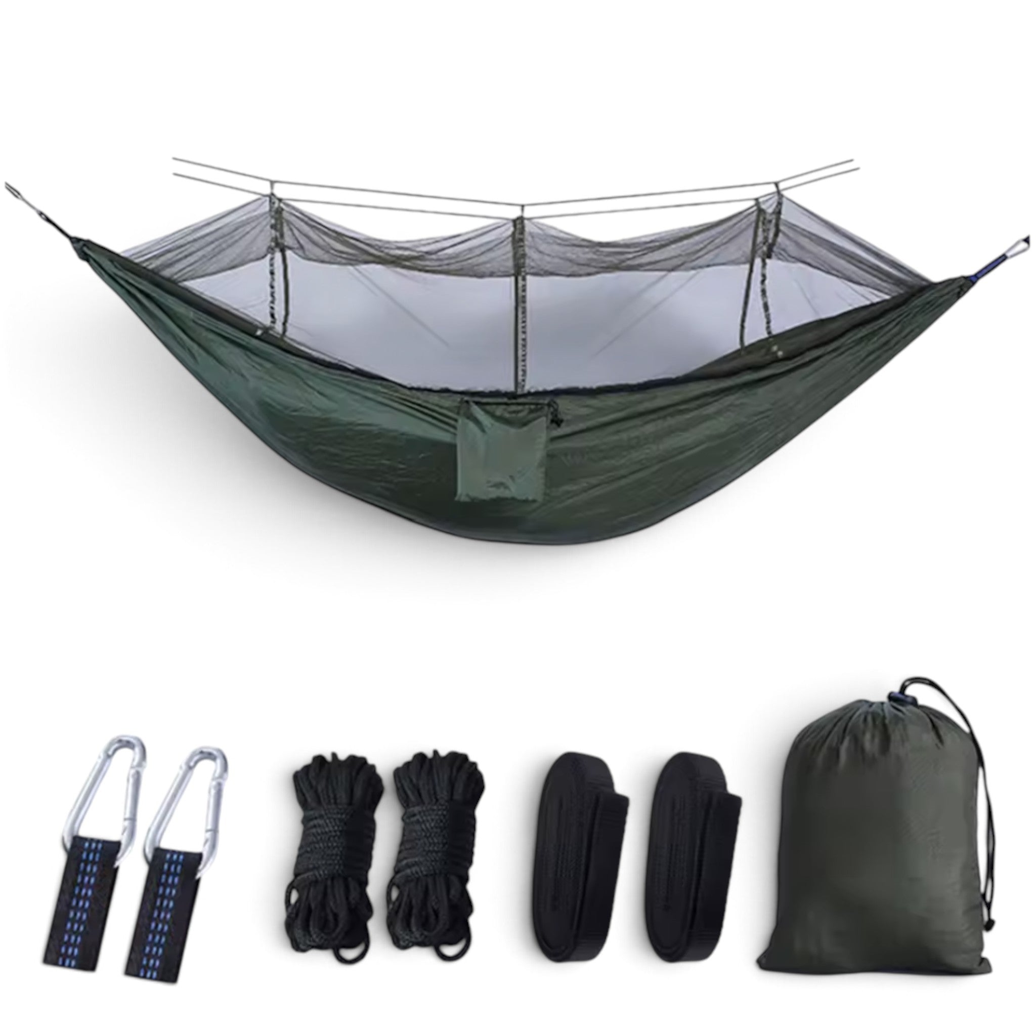 Hamac de Randonnée 2 Places – Charge 300 kg & Moustiquaire - vue 1