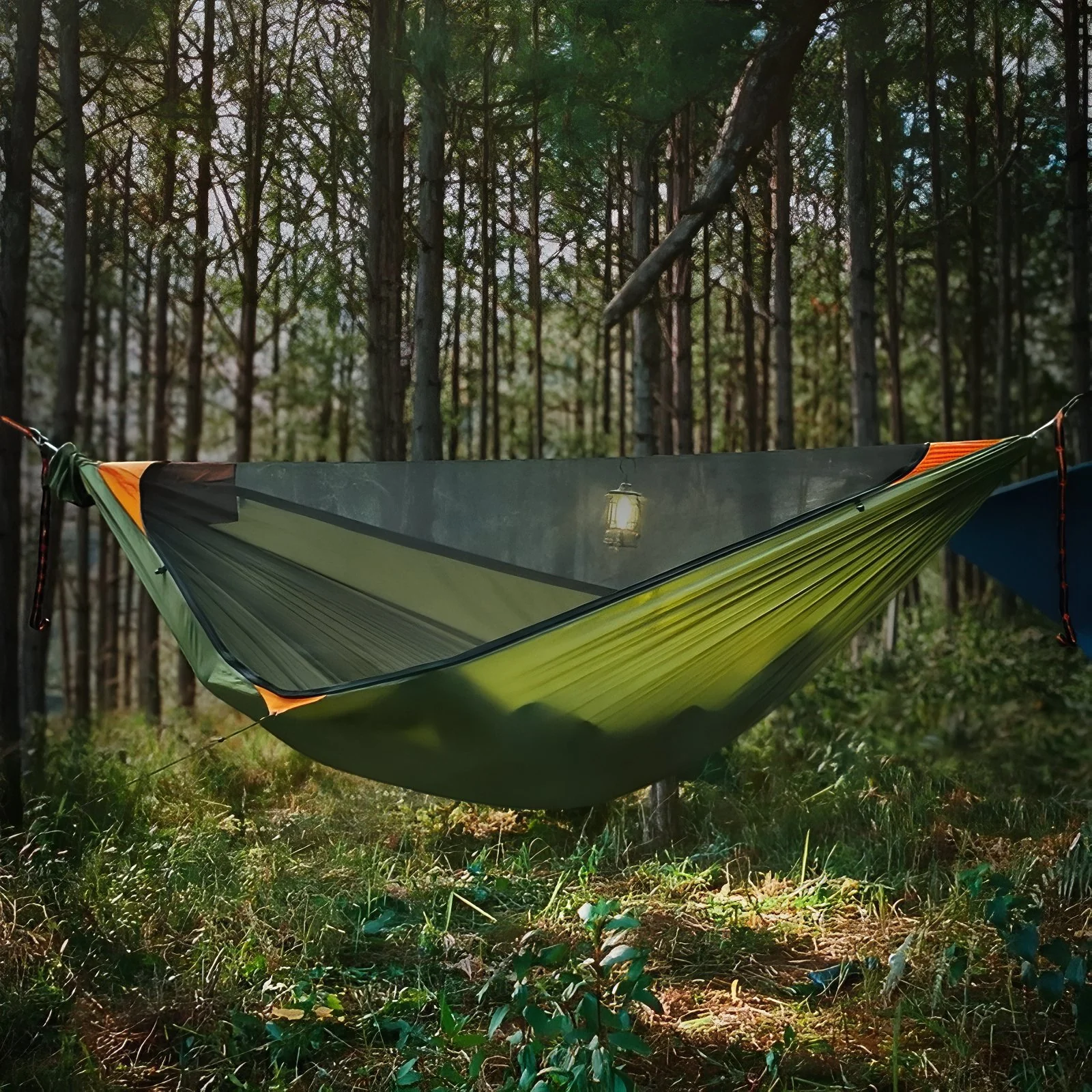Hamac de Randonnée XL 335 cm – Couchage Diagonal & Moustiquaire - vue 6