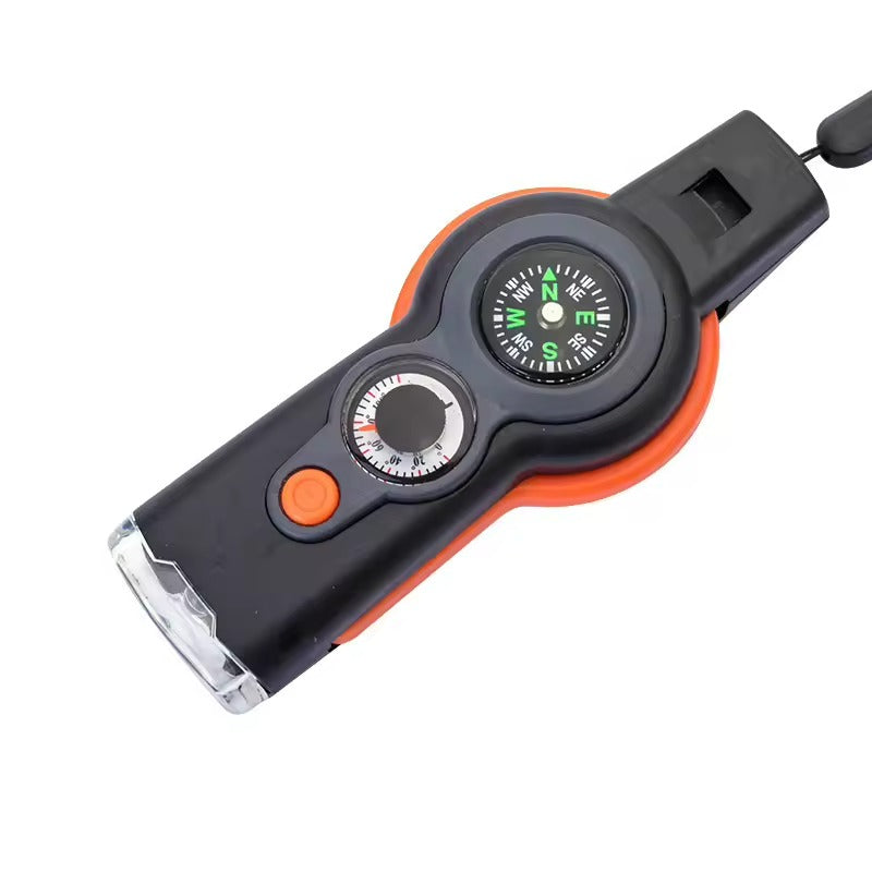 Boussole de Randonnée Multifonction – Sifflet, Lampe & Thermomètre - vue 1