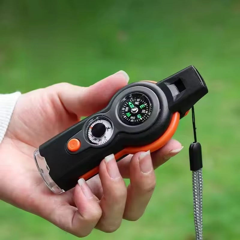Boussole de Randonnée Multifonction – Sifflet, Lampe & Thermomètre - vue 2