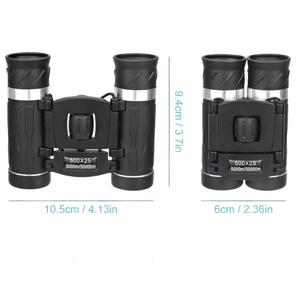 Jumelles 500x25 HD Prisme BAK4 – Pliables & Fort Grossissement - vue 6