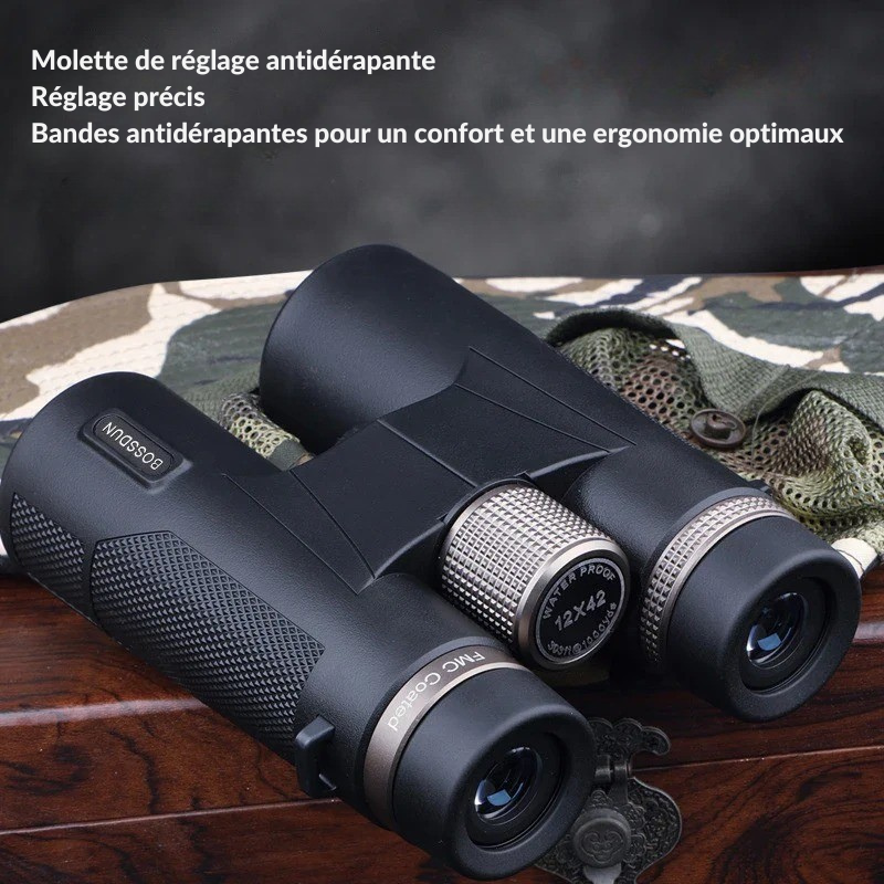 Jumelles 12x42 Lentilles ED & BAK4 – Image HD Longue Distance - vue 4