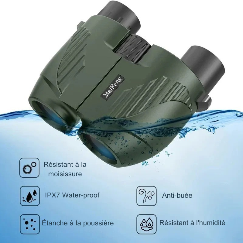 Jumelles 20x25 HD Étanches – Compactes & Longue Portée - vue 6