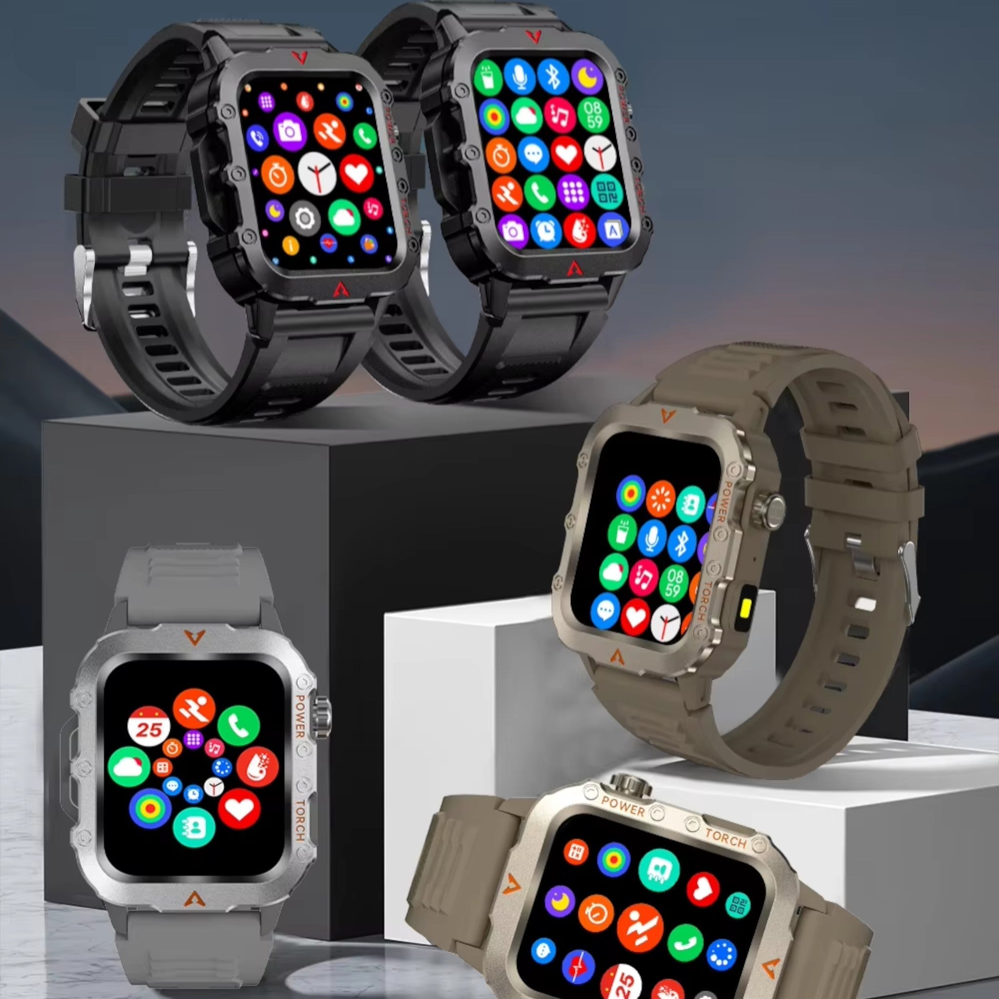 Montre de Randonnée Smartwatch 1.73" – Suivi Santé & Appels - vue 2