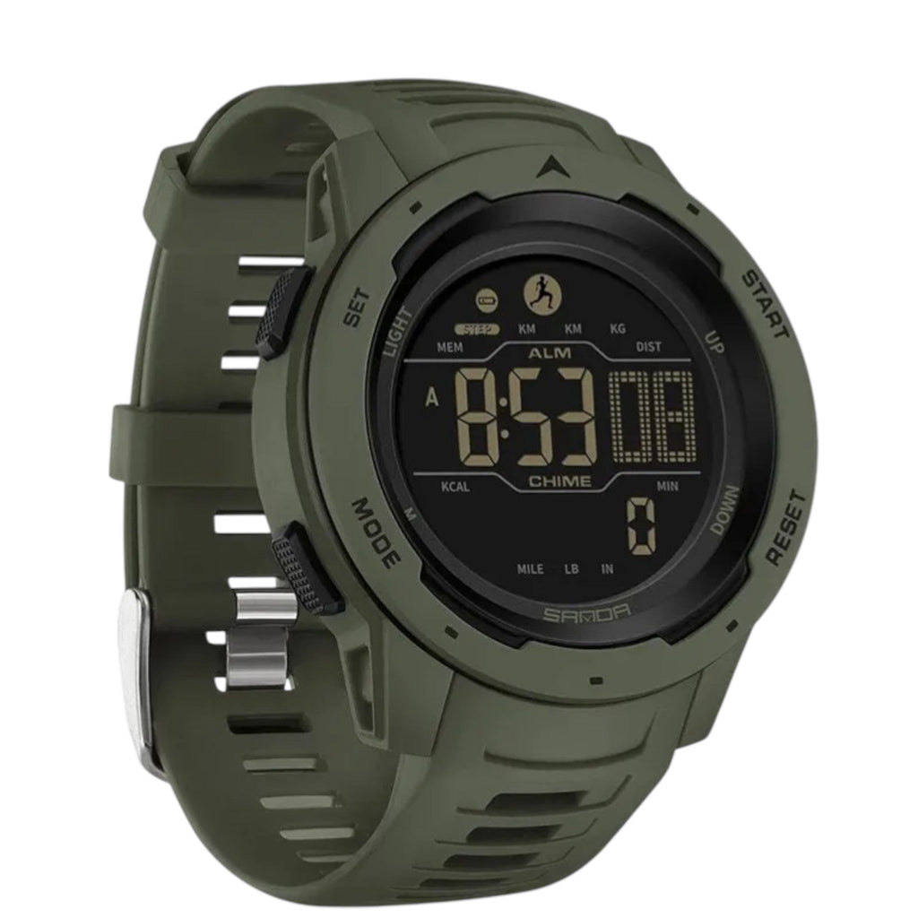 Montre de Randonnée Homme 45mm – Étanche 5 Bar & Chronographe - vue 1