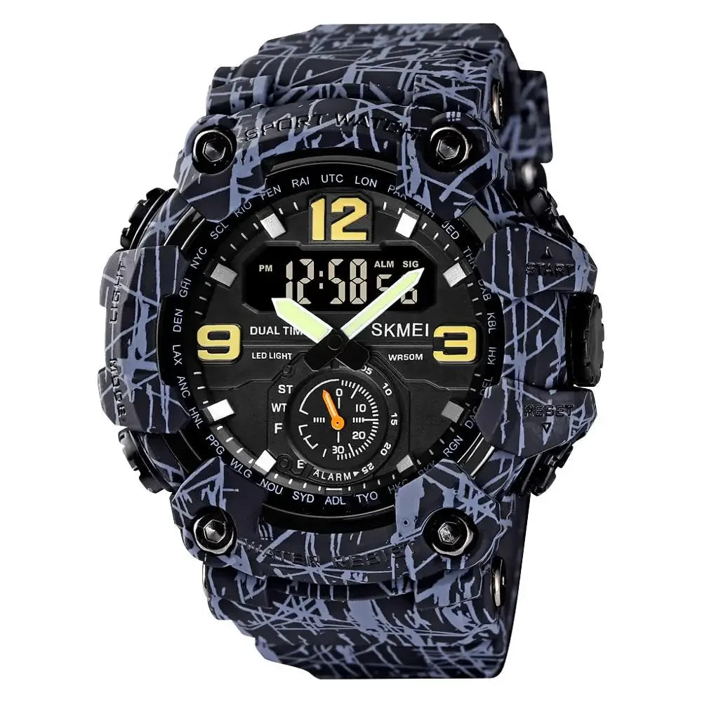 Montre Randonnée Sport – Double Affichage Analogique & Digital - vue 3