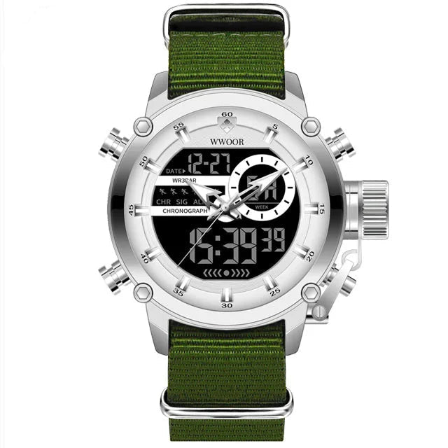Montre de Randonnée Militaire – Quartz, Digital & Bracelet Nylon - vue 5