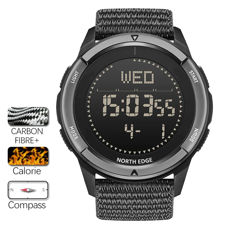Montre de Randonnée Carbone – Digitale & Étanche 50M - vue 3