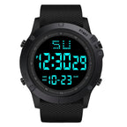 Montre Randonnée Digitale 55mm – Étanche 50M & Bracelet Silicone - vue 1
