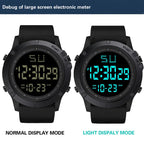 Montre Randonnée Digitale 55mm – Étanche 50M & Bracelet Silicone - vue 3