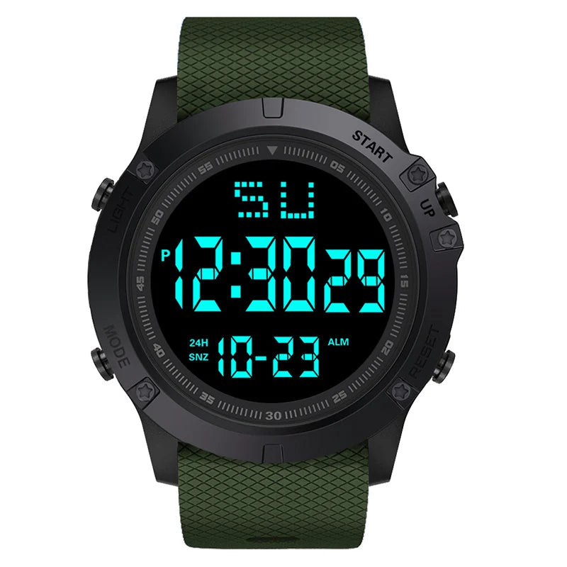 Montre Randonnée Digitale 55mm – Étanche 50M & Bracelet Silicone - vue 5