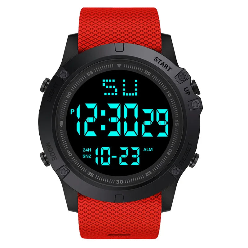 Montre Randonnée Digitale 55mm – Étanche 50M & Bracelet Silicone - vue 6