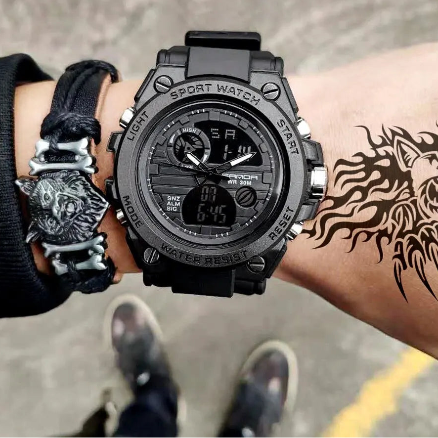 Montre de Randonnée Homme – Dual Display, Étanche 50M & Alarme - vue 2