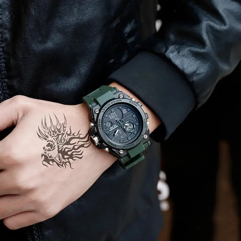 Montre de Randonnée Homme – Dual Display, Étanche 50M & Alarme - vue 6