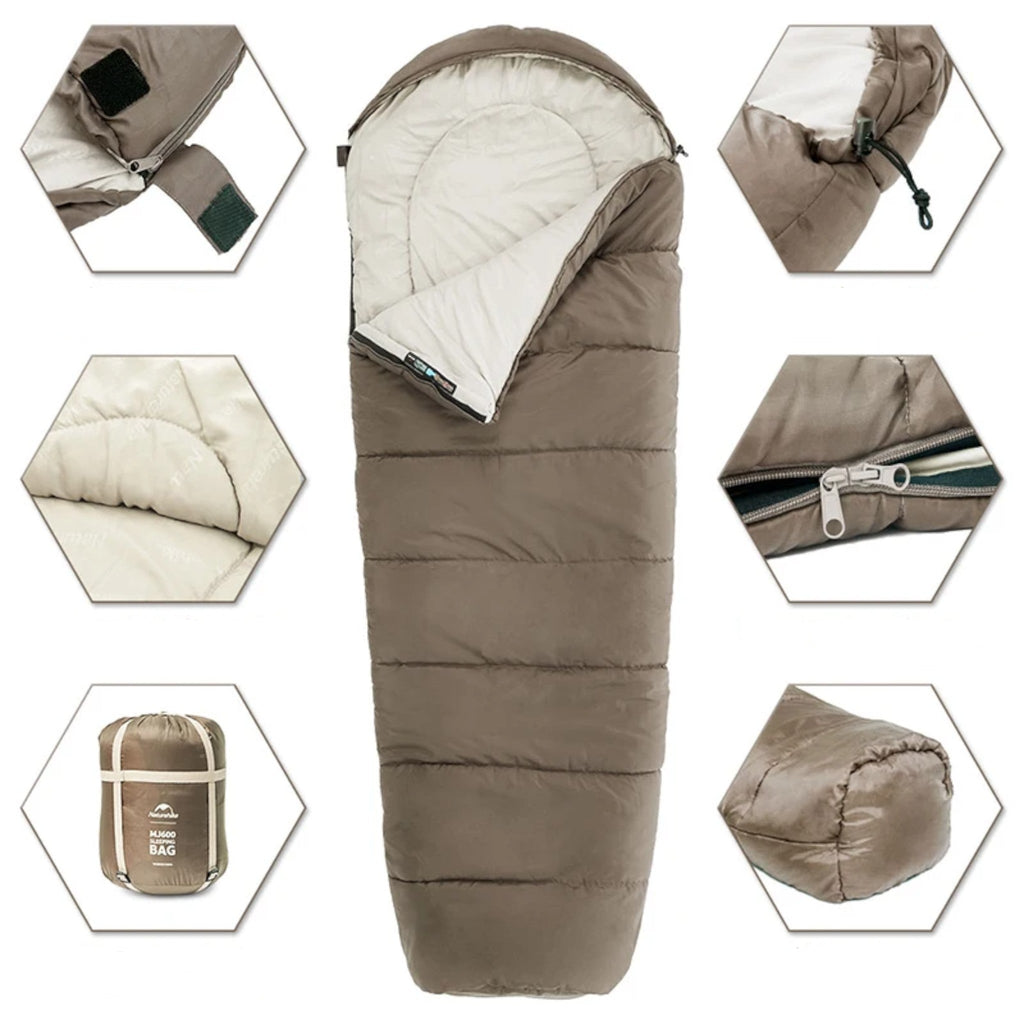 Sac de Couchage Hiver MJ600 -12°C – Sarcophage Chaud & Compact - vue 5
