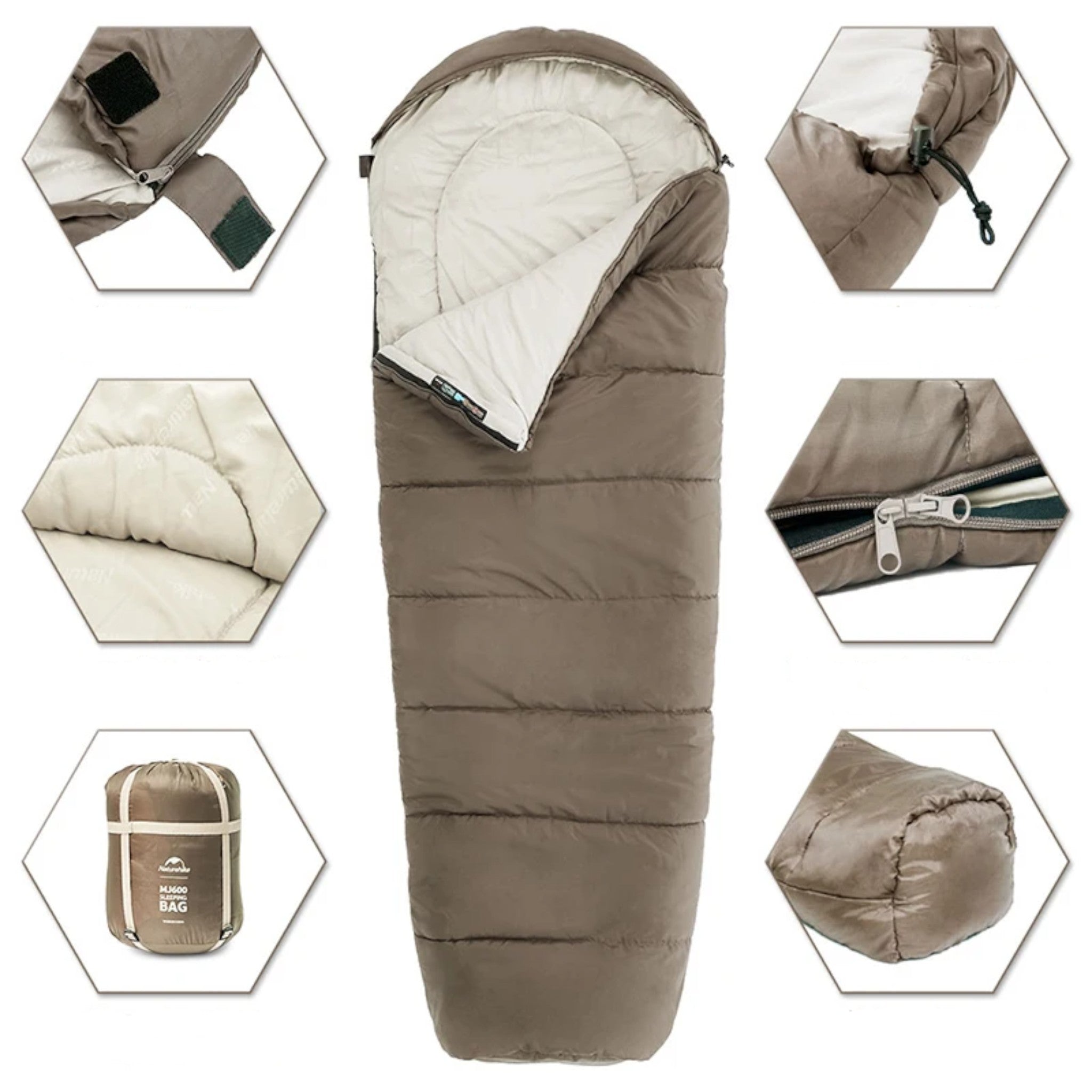 Sac de Couchage Hiver MJ600 -12°C – Sarcophage Chaud & Compact - vue 5