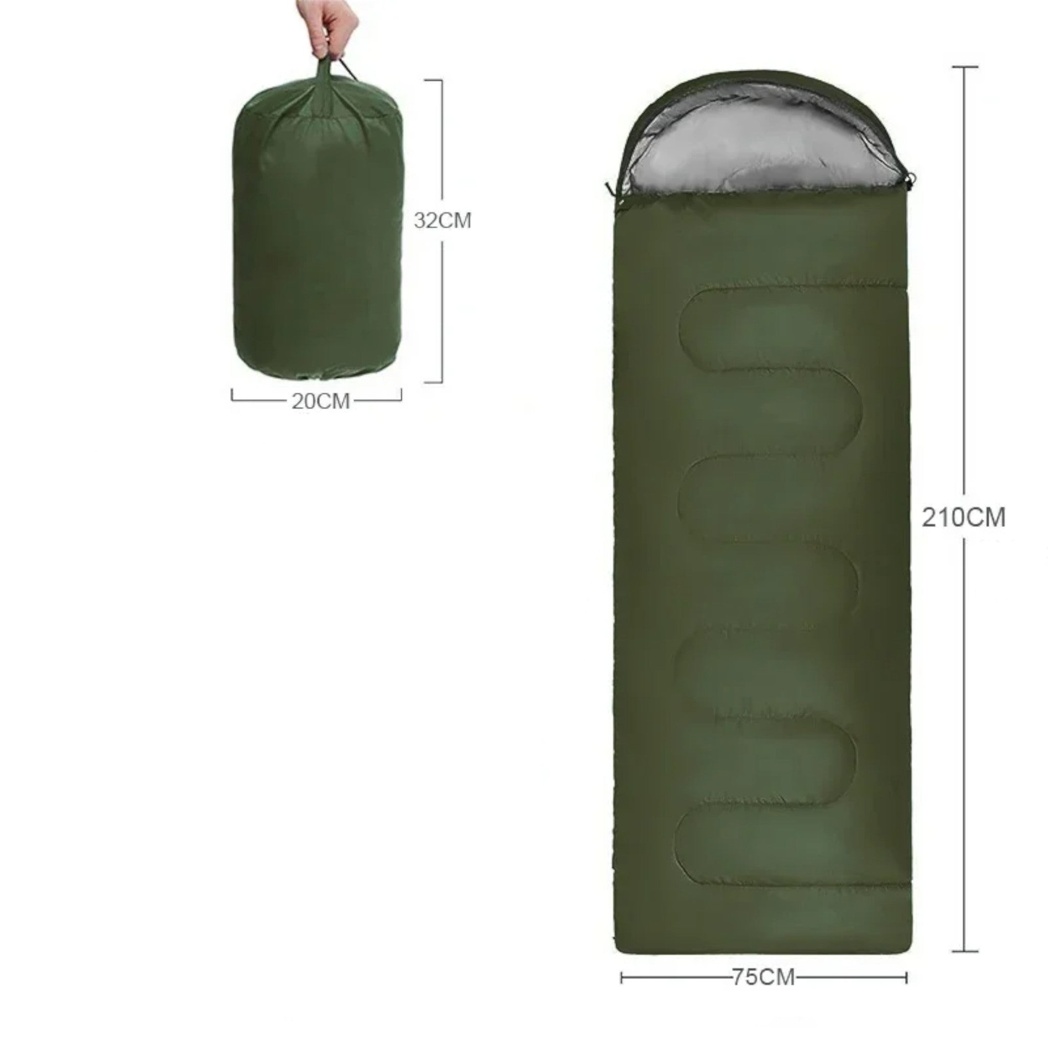 Sac de Couchage 3 Saisons Imperméable – Léger & Compact - vue 4