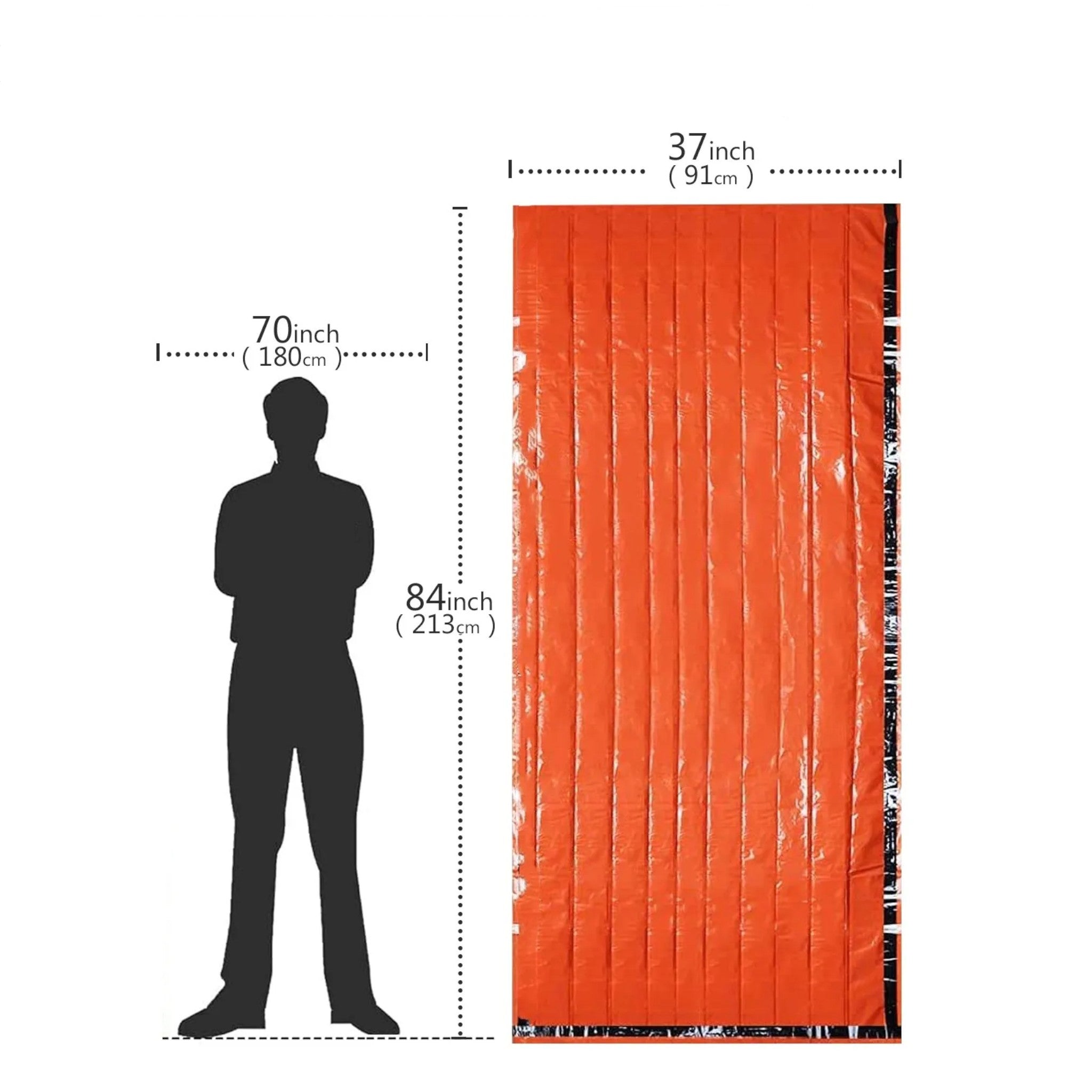 Sac de Couchage de Survie Mylar – Isotherme, Étanche & Compact - vue 2