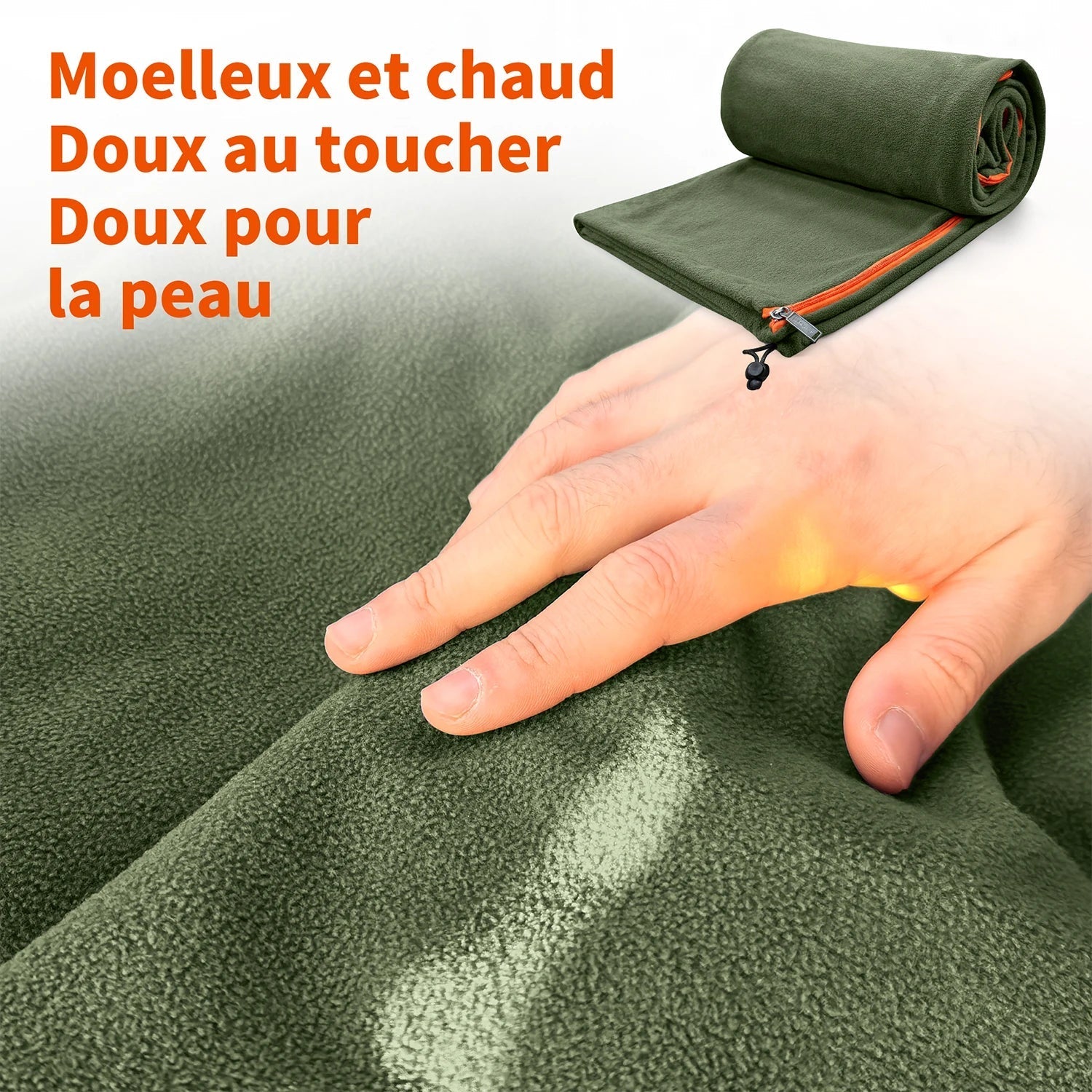 Sac de Couchage Polaire 0°C à -10°C – Doublure Chaude 3 Saisons - vue 7
