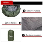Sac de Couchage Léger 3 Saisons 15–25°C – Compact & Été - vue 6