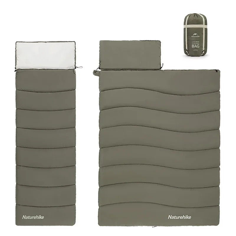 Sac de Couchage 2 Places 5–15°C – Camping & Bivouac - vue 1