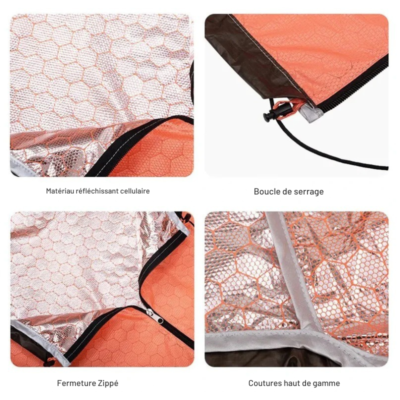 Sac de Couchage de Survie Aluminium – Momie Ultraléger - vue 5