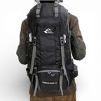 Sac à Dos Randonnée 60L Imperméable – Camping 2 à 5 Jours - vue 4