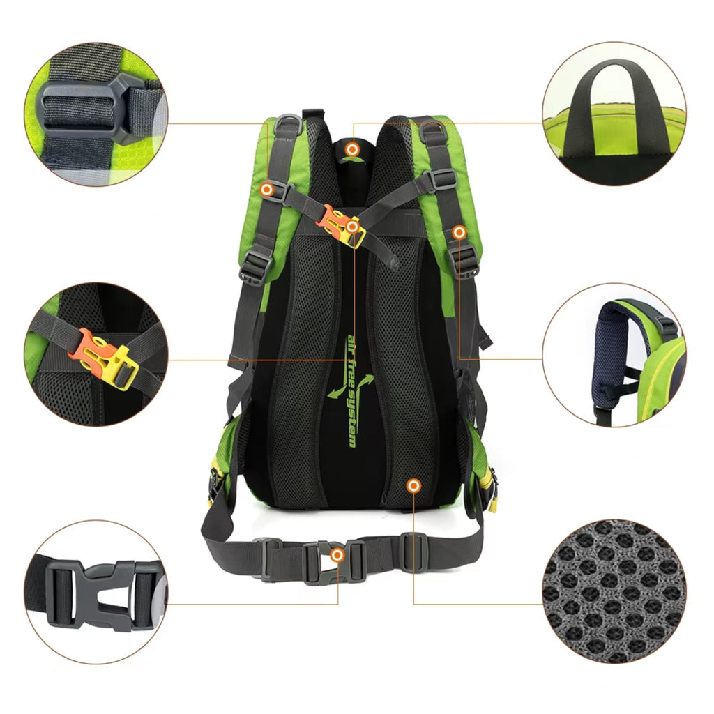 Sac à Dos Randonnée 40L Déperlant – Escalade & Voyage - vue 9