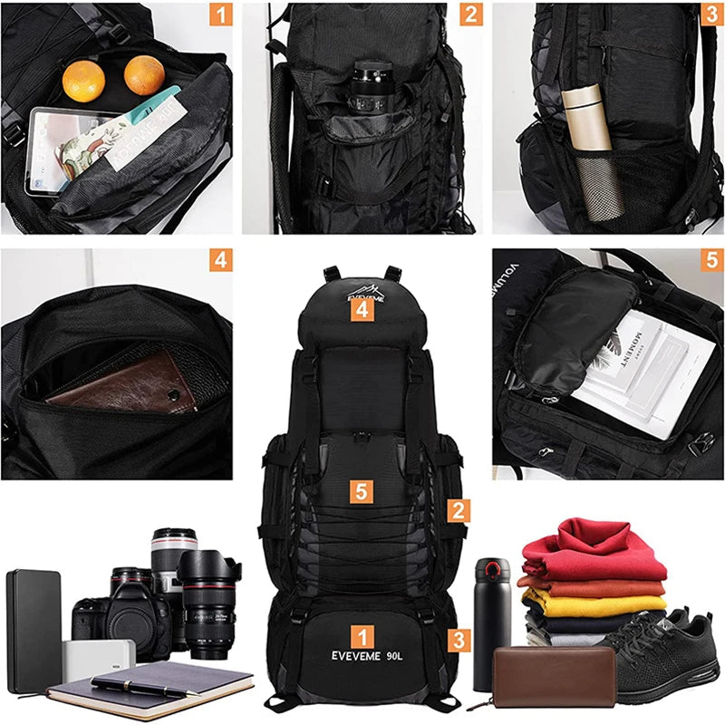 Sac à Dos Tactique 40L Militaire – Nylon Résistant - vue 3