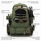 Sac à Dos Tactique Pêche & Randonnée – Polyester 600D - vue 2