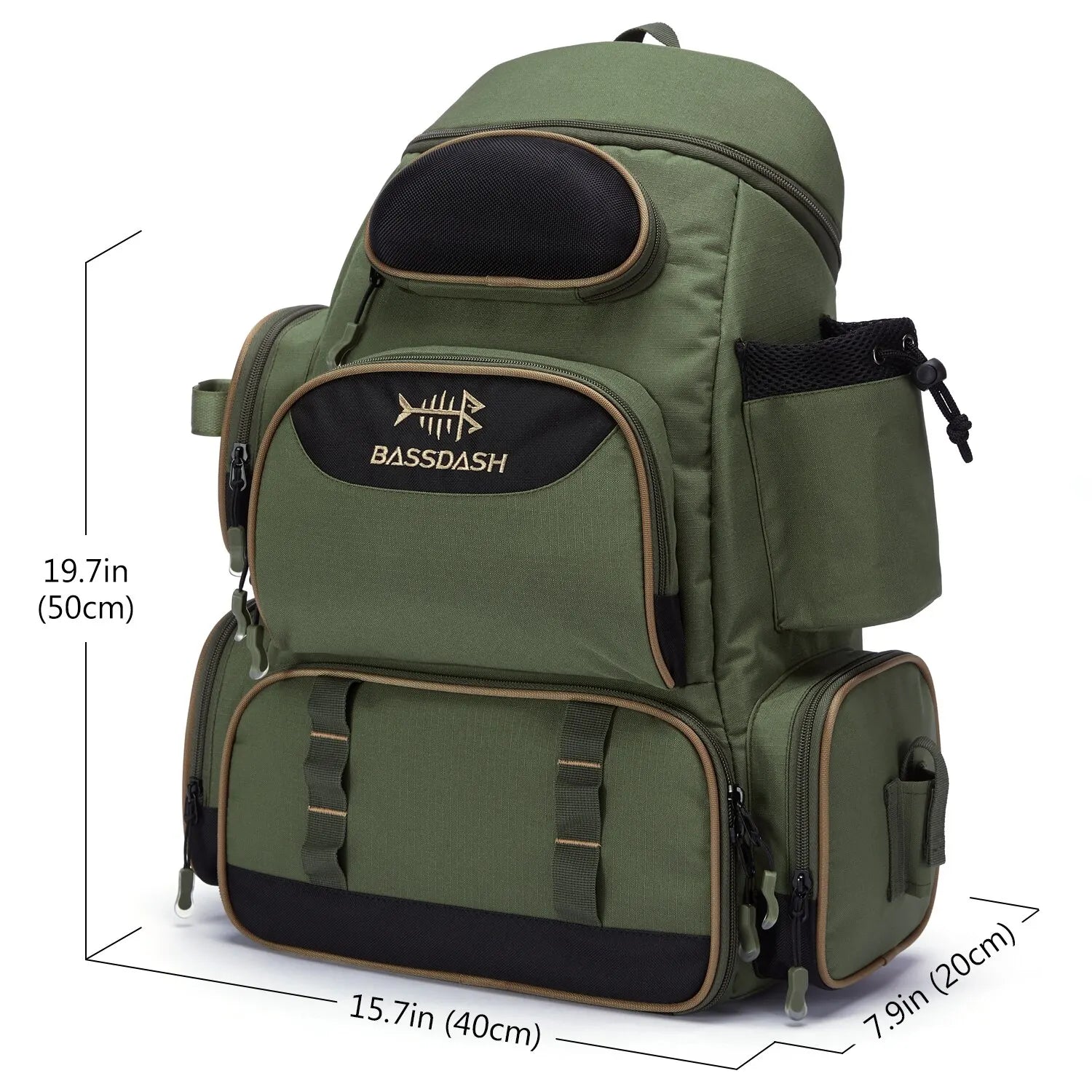 Sac à Dos Tactique Pêche & Randonnée – Polyester 600D - vue 5