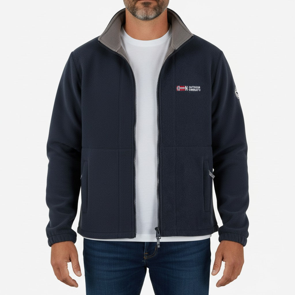 Veste Randonnée Homme Hiver – Polaire Double Face Très Chaude - vue 2