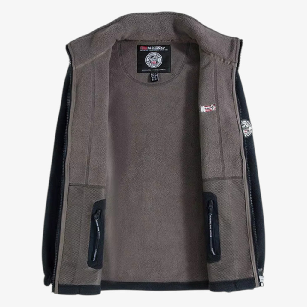 Veste Randonnée Homme Hiver – Polaire Double Face Très Chaude - vue 4